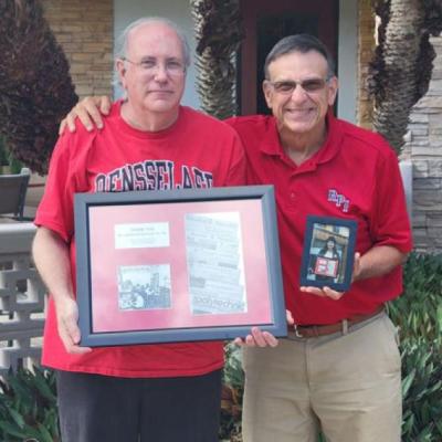 Jonathan Kessler, Class of 1979 and 1982, and Rensselaer Union Director Charlie Potts
