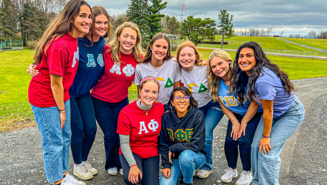 RPI Sorority Members Posing for a Picture